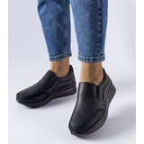 Gemre Black lace-up wedge sneakers Rhéaume Cene