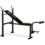fitness klupa sa 3 u 1 nastavkom za utege te sa vježbom istezanja nogu