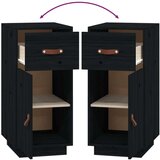  Komoda crna 34 x 40 x 75 cm od masivne borovine | shoptok.hr