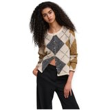 Only Telovniki & Jope Noeme Cardigan - Oatmeal/Argyle/Dgm Bež | Shoptok.si