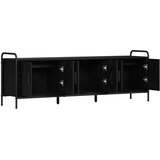  TV ormar 146 x 33 x 50 cm Crni hrast Konstruirano drvo | shoptok.hr