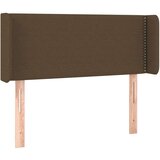  Posteljno vzglavje temno rjavo 83x16x78/88 cm blago, (20739690) | Shoptok.si