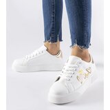 Gemre White and gold platform sneakers Montclair | shoptok.hr