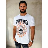 DStreet T-shirt męski z nadrukiem biały | Shoptok.si