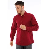 Dewberry G721 MEN'S SHIRT-BURGUNDY