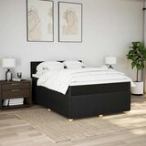  Krevet s oprugama i madracem crni 140x200 cm od tkanine | shoptok.hr