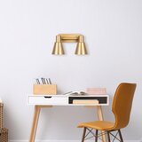 Hanah home zidna lampa E27 Socket, Zlatna