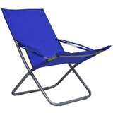  Sklopive stolice za plažu od tkanine 2 kom plave | Eponuda.com