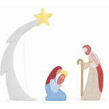 vidaXL Jaslice Topla bijela 149 x32 x 127.5 cm Poliester | shoptok.hr