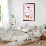  Slika - Rabbit\'s Friend (1 Part) Vertical 40x60 U crnom drvenom okviru | shoptok.hr