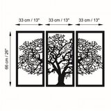WALLXPERT Zidna dekoracija Agac 5, 105x66cm, Crna | Eponuda.ba