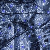  Božićne lampice s flash efektom – 1000 LED - hladno bijela + plavo bljeskanje | shoptok.hr