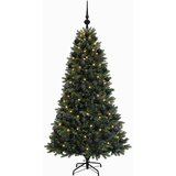  Umjetno božićno drvce s kuglicama 240 cm 300 LED lampica - 240 cm s LED-ima i crnim lopticama | shoptok.hr