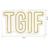 WALLXPERT Dekorativna plastična LED rasveta TGIF Yellow | ePonuda.com