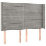  Box spring s madracem LED svjetlosivi 140x200 cm baršun | shoptok.hr