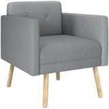  Ukrasna fotelja Svjetlosiva Tkanina | shoptok.hr