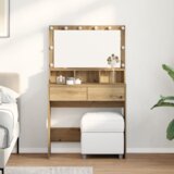 vidaXL Toaletni stol hrast artisan Iverica | shoptok.hr