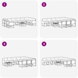  Set vanjskih sofa 11 kom. Prirodna i krem | shoptok.hr