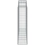 Obokane gabion košare 18kosi 200x50x160/180 cm pocinkano železo, (20981922) | Shoptok.si