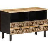 vidaXL TV ormarić crni 70x33,5x46 cm Puno grubo drvo Mango Cijene