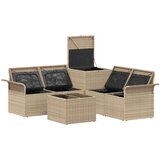  Set sofe 6 kom. 4-Broj sjedala Bež i svijetlo siva | shoptok.hr