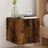  The Living Store Stenske TV omarice z LED 2 kosa dimljeni hrast 30,5x35x30 cm - TV Stenska Omarica, (21555332) Cene
