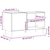 Ormarić za ploče sjajni bijeli 85x38x48 cm konstruirano drvo | shoptok.hr