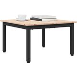  Stolić za kavu Prirodna 60 x 60 x 36 cm Čvrsto borovo drvo | shoptok.hr