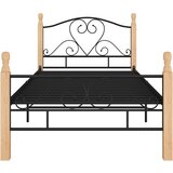  Okvir kreveta crni metalni 90 x 200 cm | shoptok.hr