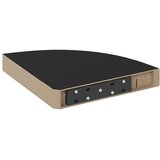  Plutajuće kutne police 4 kom crne 25 x 25 x 3,8 cm MDF | shoptok.hr