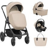 Kikka Boo Kolica MODENA 3in1 set sa I-SIZE autosedištem i tvrdom korpom beige | ePonuda.com