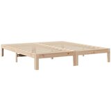  Posteljni okvir brez vzmetnice 180x200 cm trdna borovina | Shoptok.si