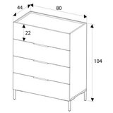 Hanah home komoda sfn 1740 dd 1 | ePonuda.com