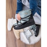 Resti Women's slip-on boots a'la snow boots in blue Vevnose Cene