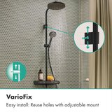 Hansgrohe 28638670 Activera S 240 1jet EcoSmart stenska termostatska armatura s tuš setom | Shoptok.si