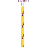 vidaXL Vrv za čoln rumena 6 mm 25 m polipropilen | Shoptok.si