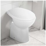  Visoka WC školjka brez roba počasno zapiranje 7 cm višja bela | Shoptok.si