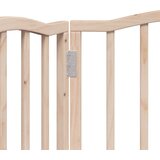 Vrata za pse s 3 panela sklopiva 150 cm od drva topole | shoptok.hr