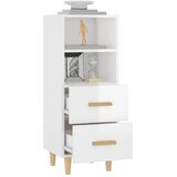  Komoda sjajna bijela 34,5x34x90 cm od konstruiranog drva | shoptok.hr