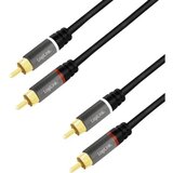 Logilink CA1202 Cinch audio priključni kabel 1.0 m crna sa zaštitom, kodiran u boji Cijene