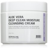 Dermaline Basic Solution Line Aloe Vera Deep Clean Moisture Cleansing Cream krema za dubinsko čišćenje s aloe verom za osjetljivu kožu lica 300 ml | shoptok.hr
