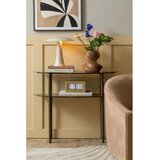 Leitmotiv Temno rjava kovinska stranska mizica 28x90 cm Paris &amp;ndash; Slike