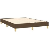  Box spring postelja z vzmetnico temno rjava 140x200 cm blago, (20902259) | Shoptok.si