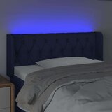  LED posteljno vzglavje modro 103x16x78/88 cm blago, (20738077) | Shoptok.si