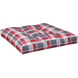  Jastuk za palete crveni karirani 70 x 70 x 12 cm od tkanine | shoptok.hr