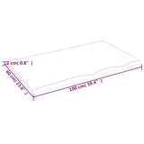  Kopalniški pult temno siv 100x60x2 cm obdelan trden l | Shoptok.si