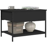 Stolić za kavu crni 70 x 50 x 50 cm konstruirano drvo i metal | shoptok.hr
