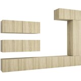  7-dijelni set TV ormarića boja hrasta sonome konstruirano drvo | shoptok.hr