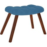  Stolica za ljuljanje s osloncem za noge plava baršunasta | shoptok.hr