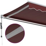 Tenda na automatsko uvlačenje bordo 500 x 350 cm | shoptok.hr